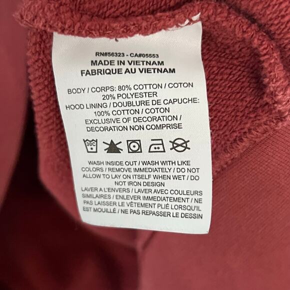 Nike Sportswear Women’s Hoodie Large Pink Mauve Pullover Fleece Kangaroo Pocket - Picture 4 of 4